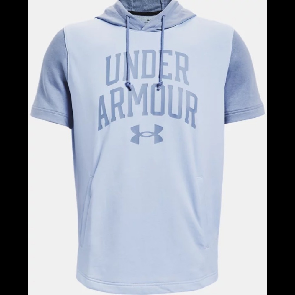 Men's UA Rival Terry Colorblock Short Sleeve Hoodie